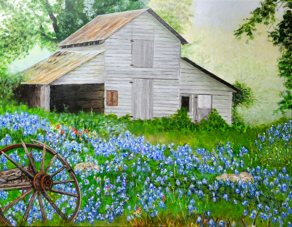 Misty Morning Barn